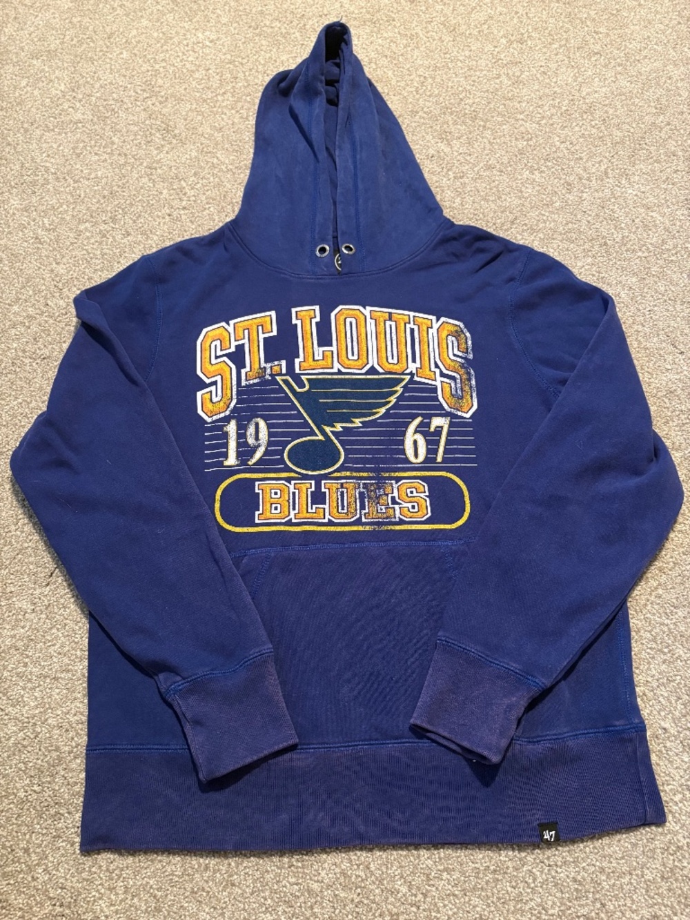 ’47 Brand St. Louis Blues NHL Pullover Hoodie Blue Men’s Large
